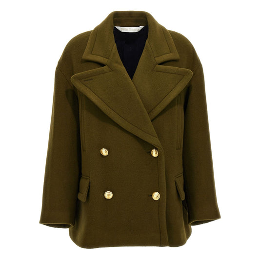 Palm Angels Bicolor Virgin Wool Coat
