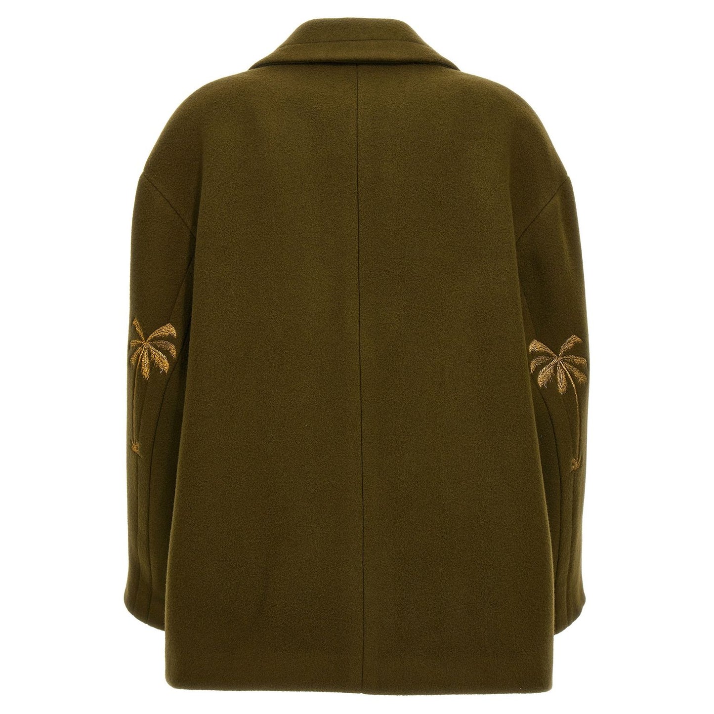 Palm Angels Bicolor Virgin Wool Coat