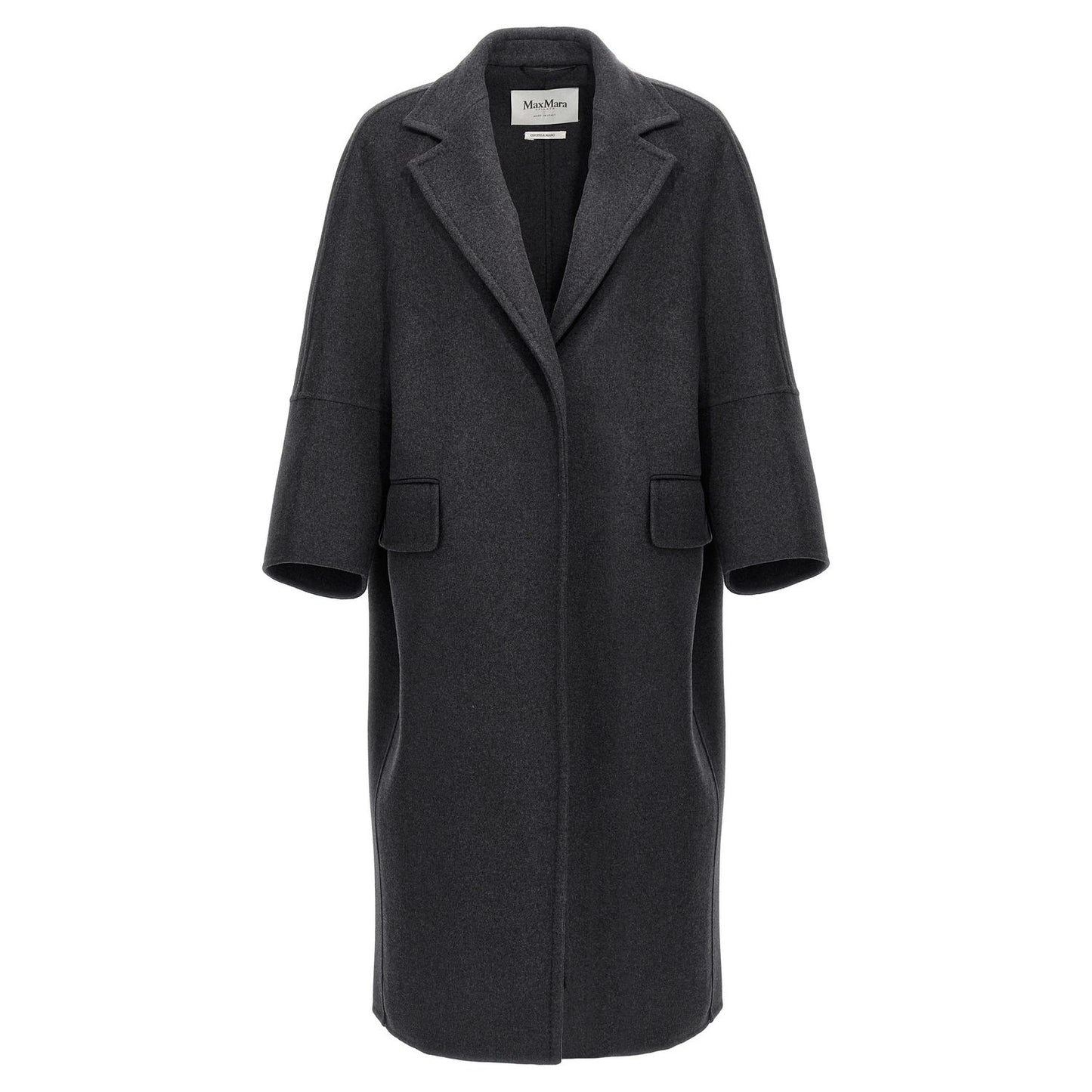 Max Mara Gray Virgin Wool Coat