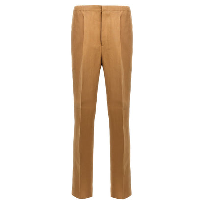 Fendi Beige Paper Casual Pants