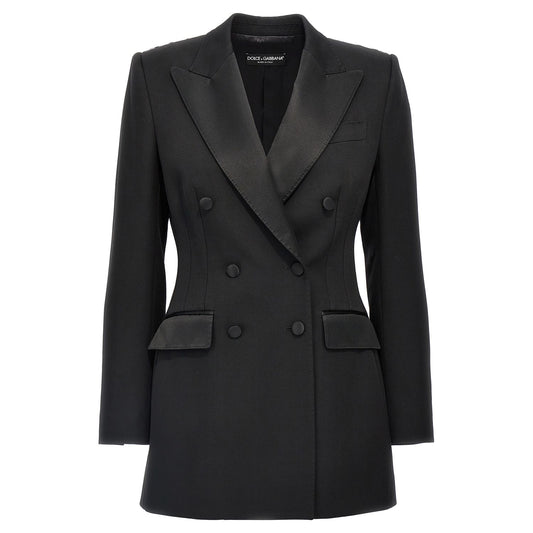 Dolce & Gabbana Black Virgin Wool Blazer