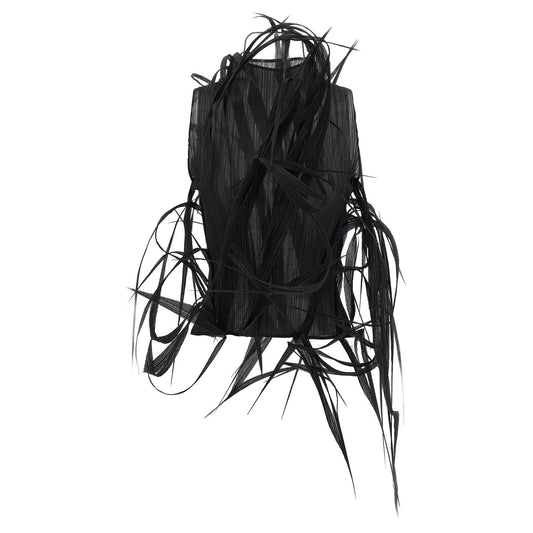 Issey Miyake Black Polyester Tank Tops