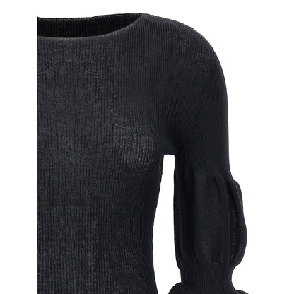 Issey Miyake Black Polyester Sweatshirt