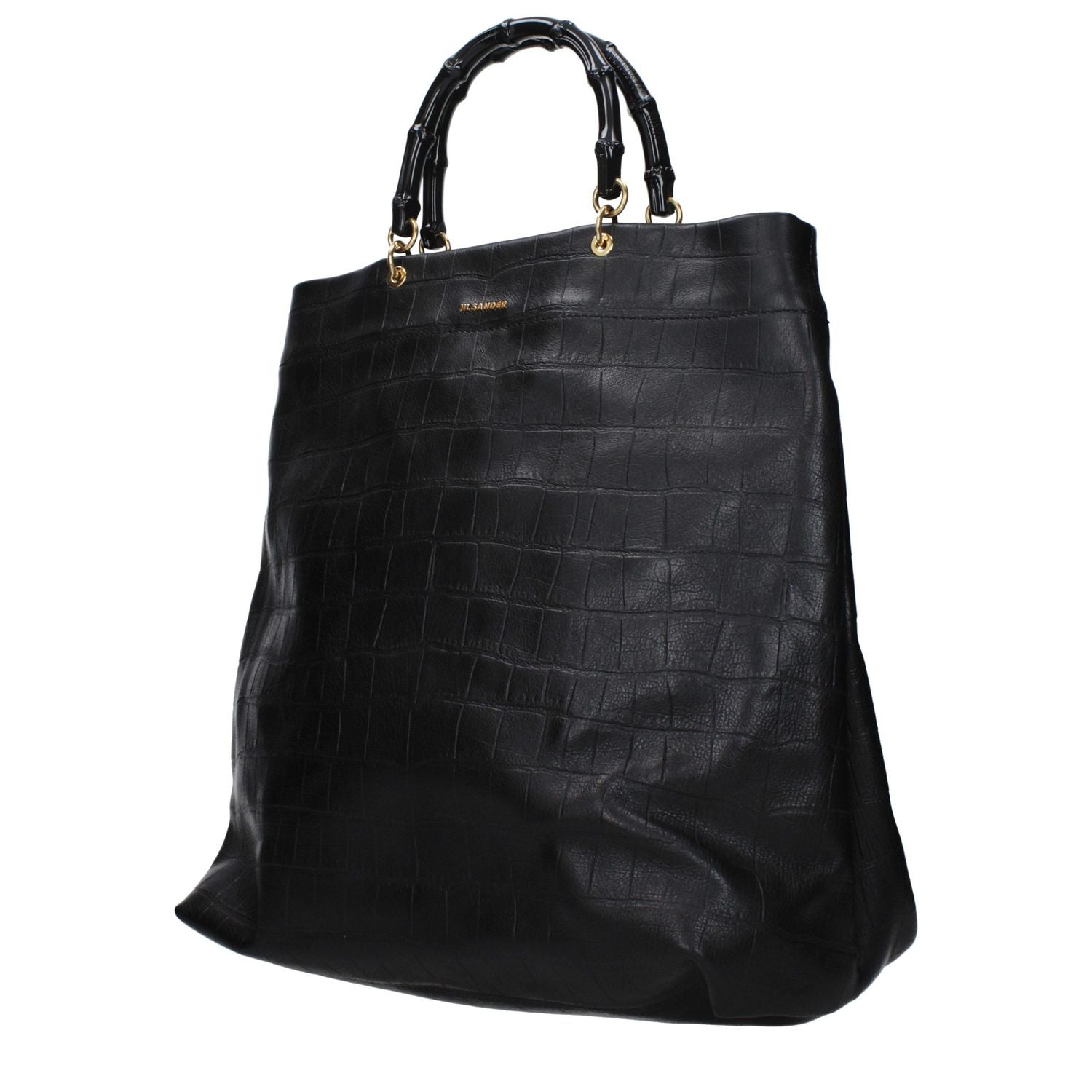 Jil Sander Black Leather Handbag