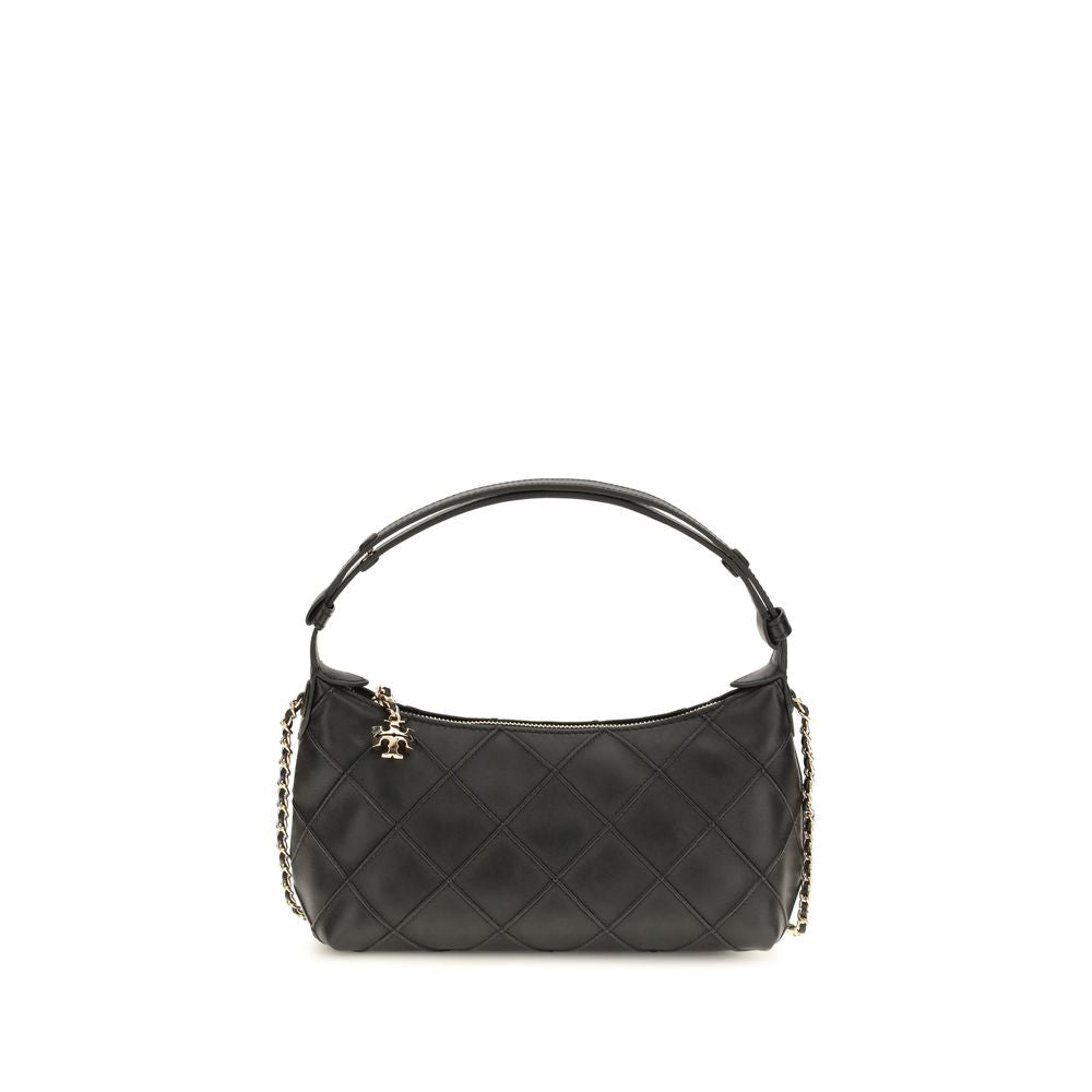 Tory Burch Black Calf Leather Bos Taurus Clutch Bag