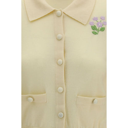 Self-Portrait Bicolor Wool Oves Aries Cardigan