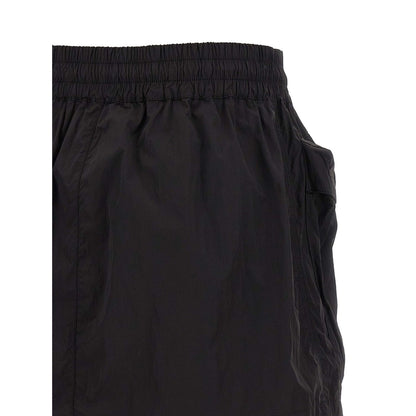Diesel Black Polyamide Long Skirt