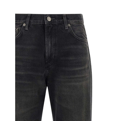 Haikure Black Cotton Flared Jeans