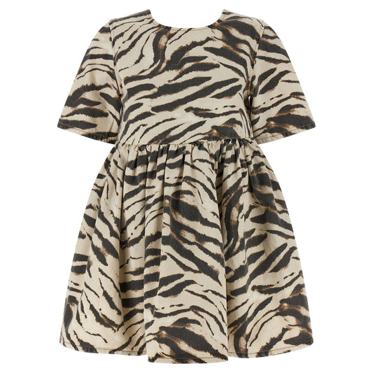 Ganni Multicolor Organic Cotton Short Dress