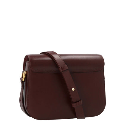 A.P.C. Bordeaux Cowhide Crossbody Bag