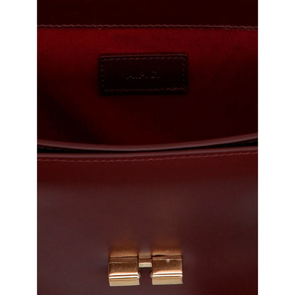 A.P.C. Bordeaux Cowhide Crossbody Bag