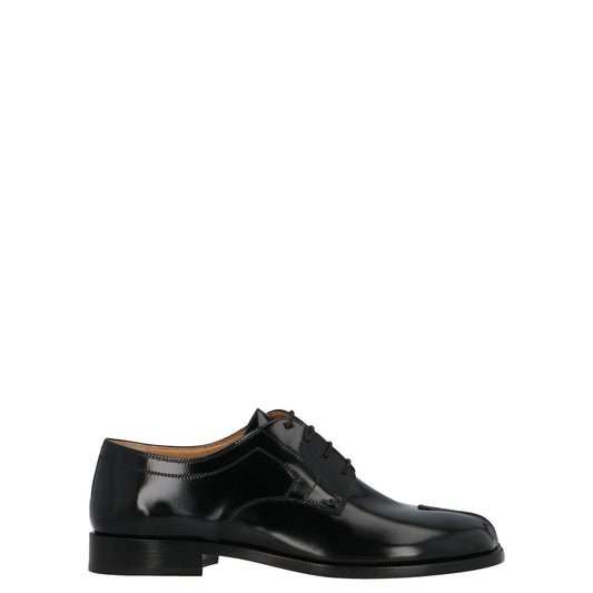Maison Margiela Black Calfskin Oxfords And Derbies