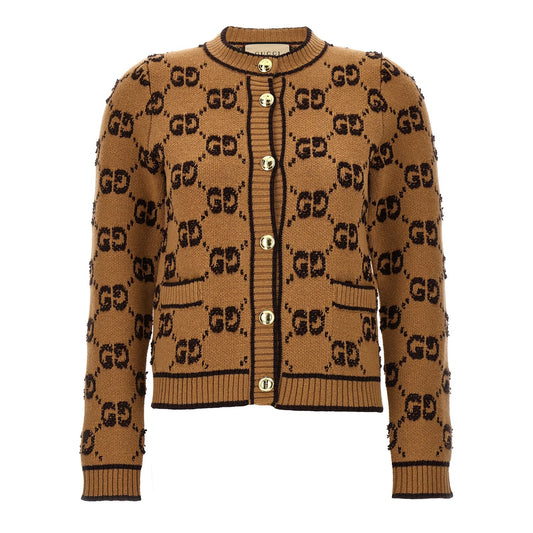 Gucci Beige Wool Cardigan