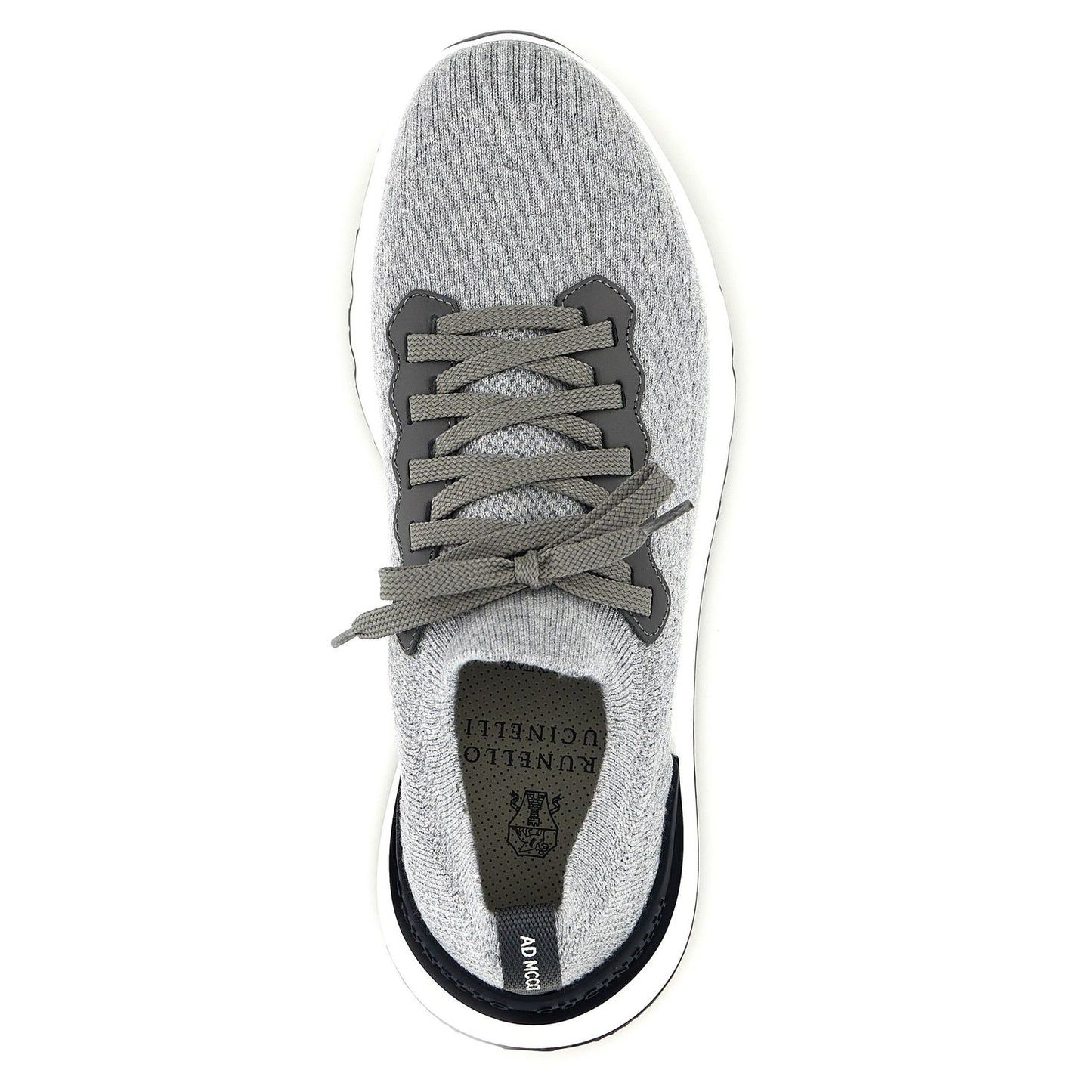 Brunello Cucinelli Gray Cotton Athletic Sneakers
