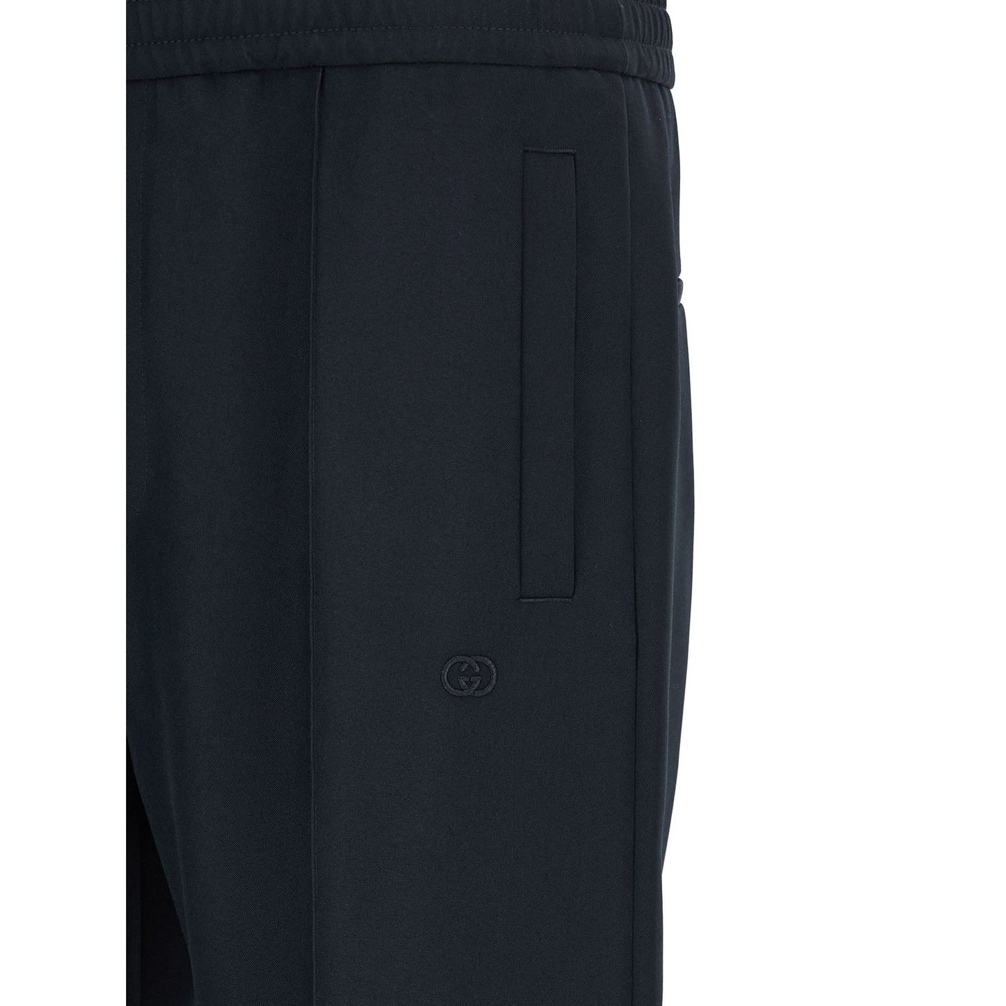 Gucci Blue Polyester Casual Pants