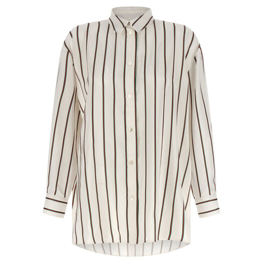 Gucci White Silk Blouse