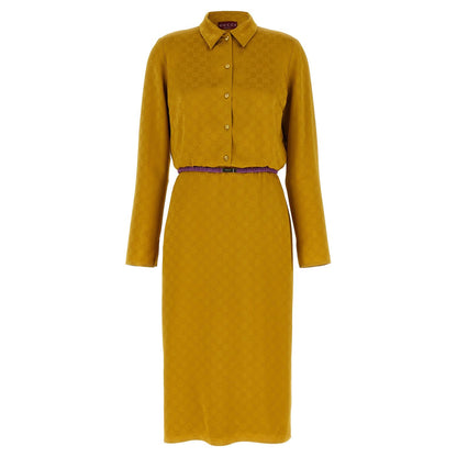 Gucci Bicolor Viscose Midi Dress