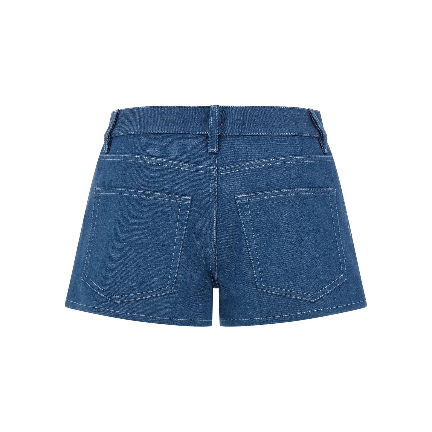 Gucci Blue Cotton Bermuda Shorts
