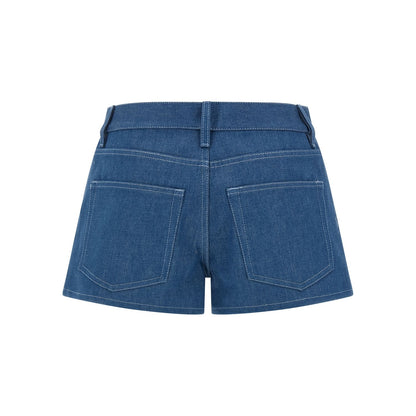 Gucci Blue Cotton Bermuda Shorts