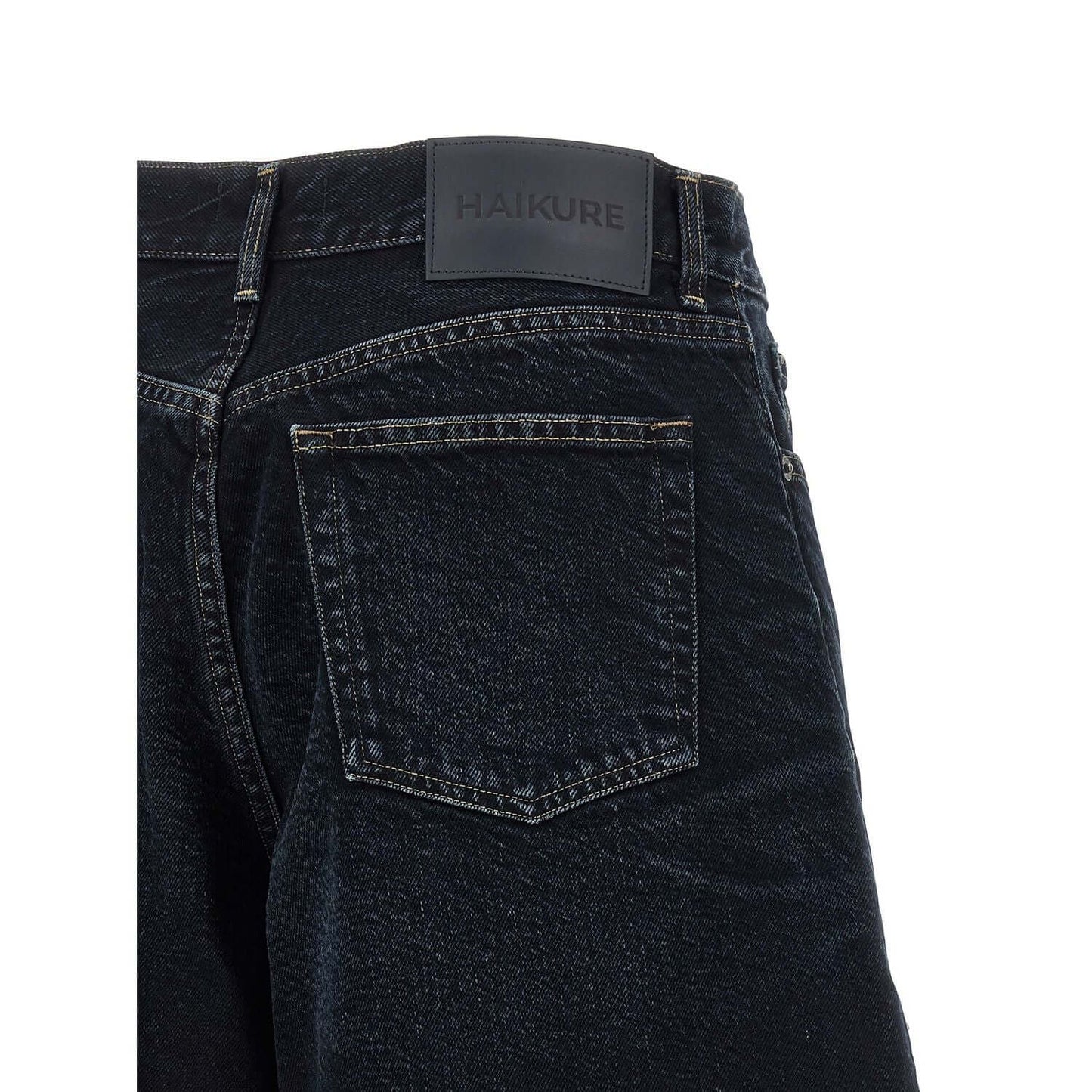 Haikure Blue Cotton Bermuda Shorts