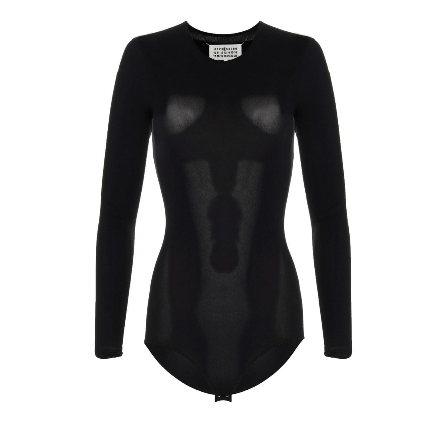 Maison Margiela Black Polyamide Bodysuit