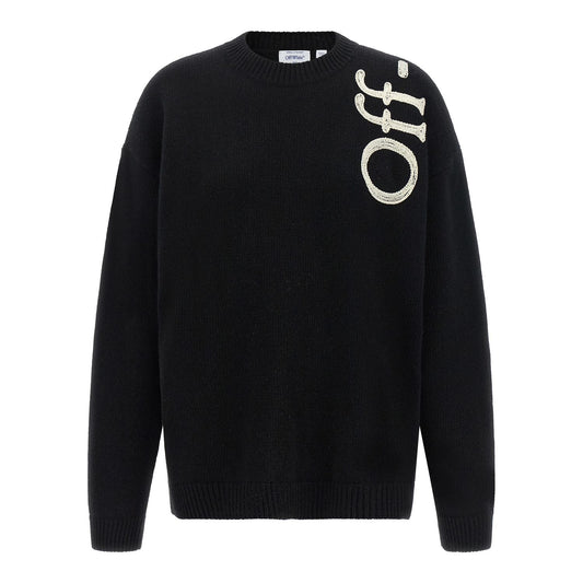 Off-White Bicolor Wool Cardigan