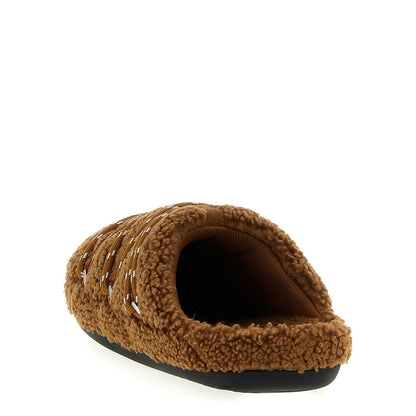 Moon Boot Brown Polyester Slippers