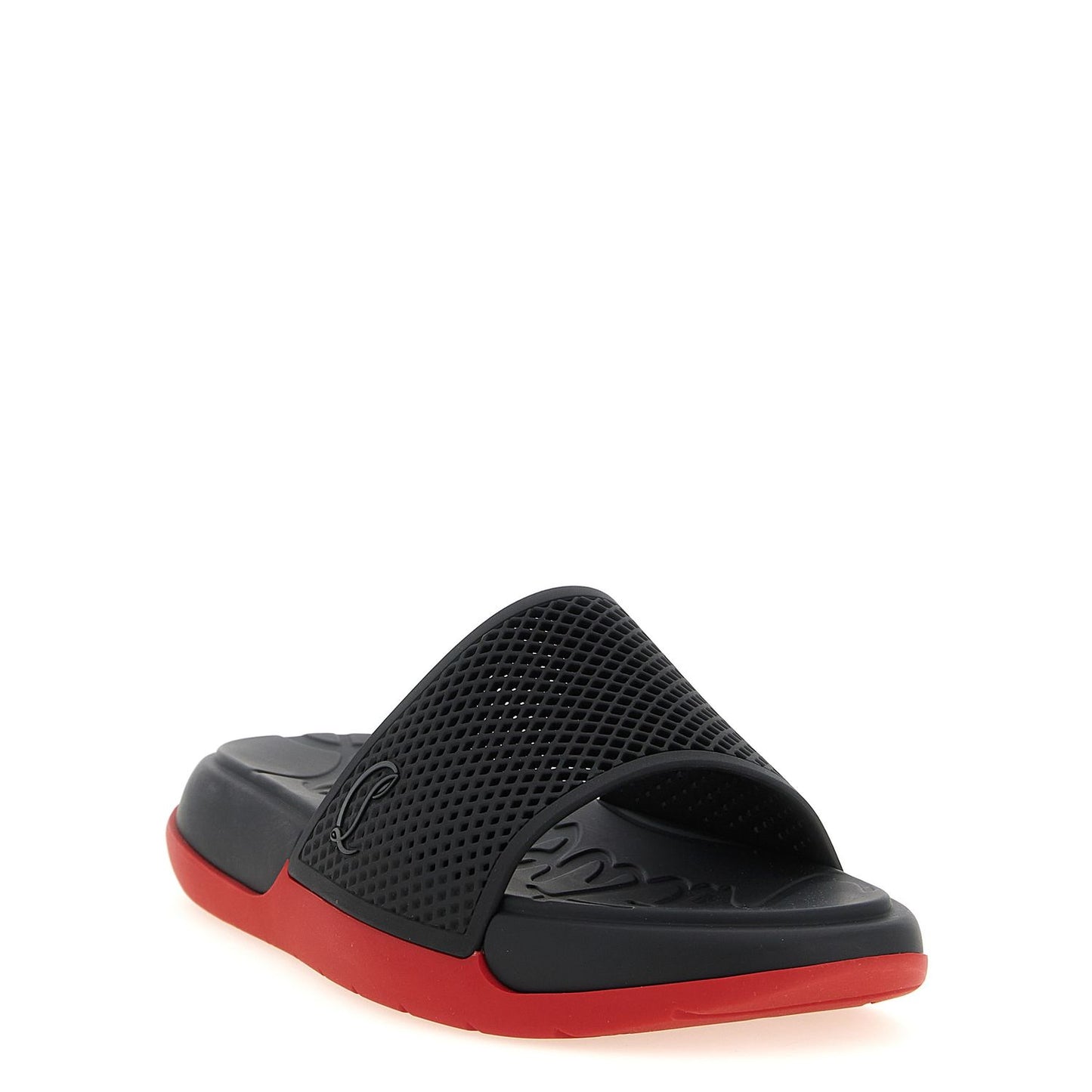 Christian Louboutin Black Polyethylene Slides