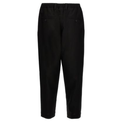 Marni Black Virgin Wool Cropped Pants