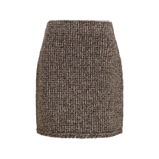 Fabiana Filippi Brown Polyamide Mini Skirt