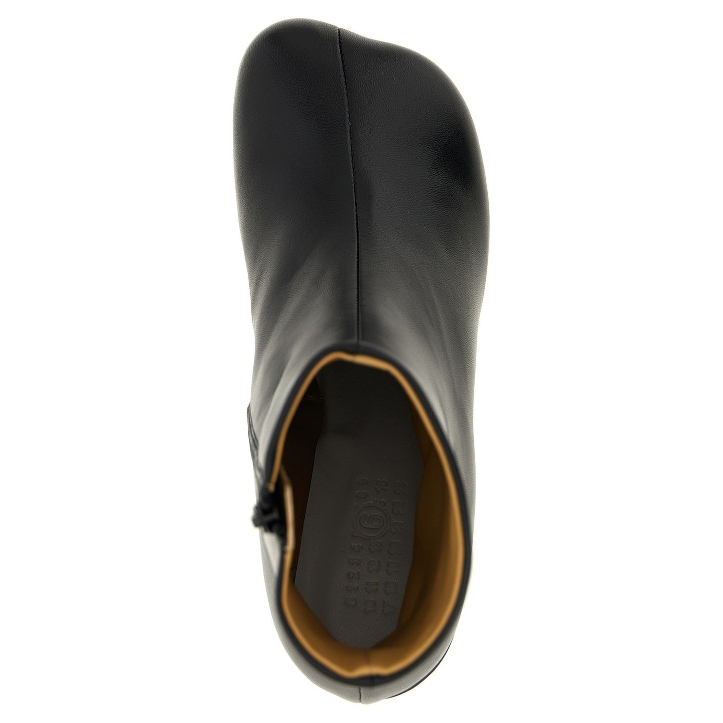 MM6 Maison Margiela Black Polyester Ankle Boots