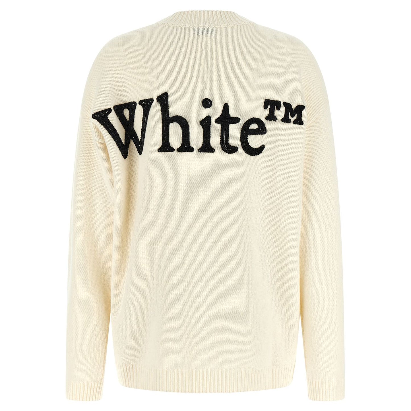 Off-White Bicolor Wool Cardigan