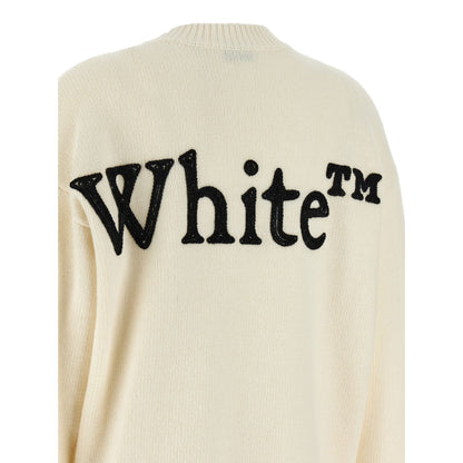 Off-White Bicolor Wool Cardigan
