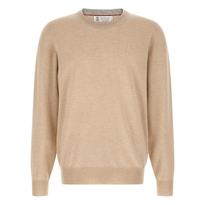 Brunello Cucinelli Beige Cashmere Cardigan