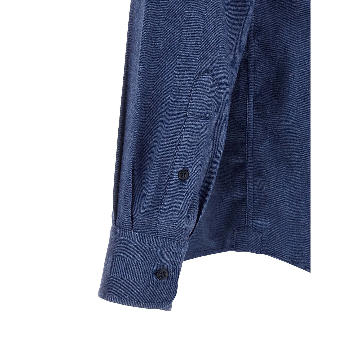 Brunello Cucinelli Blue Cotton Blouse