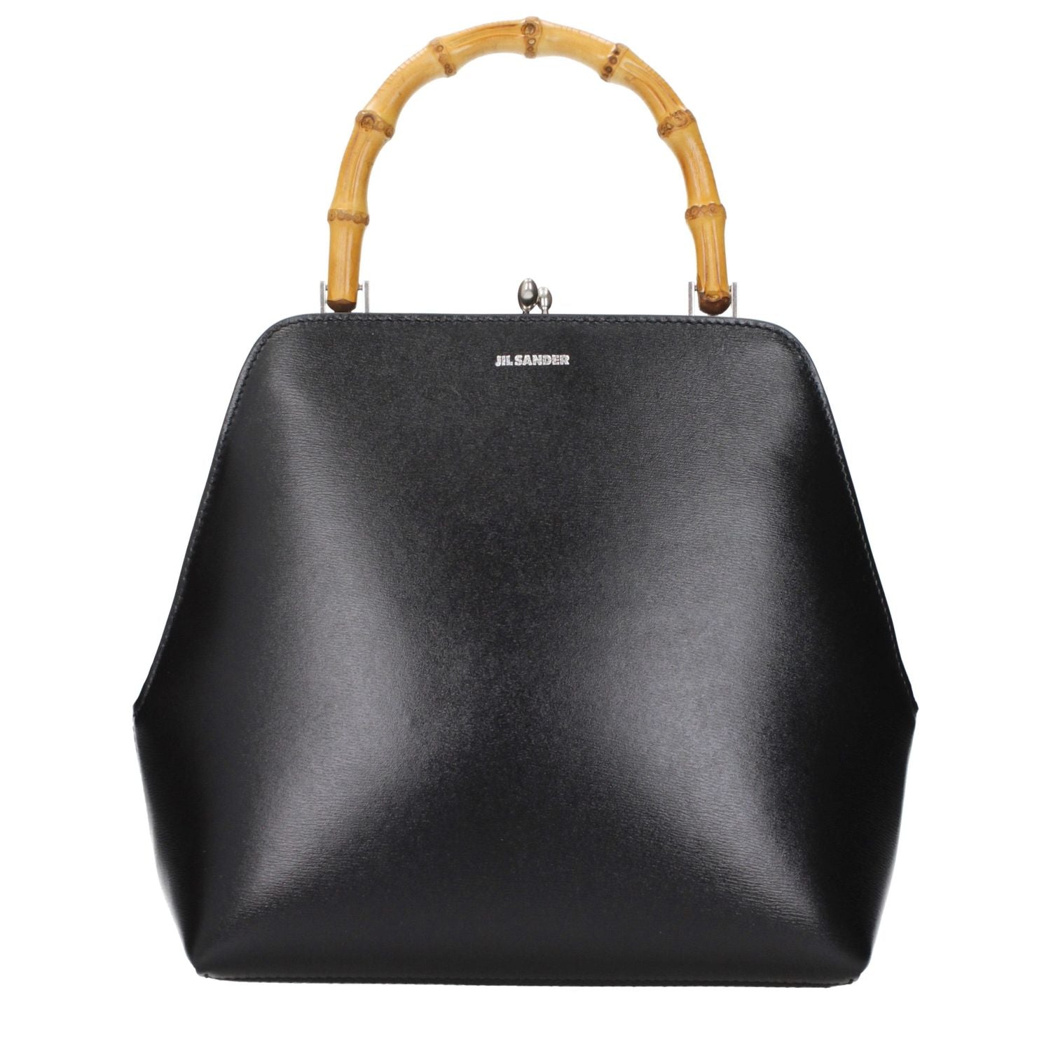 Jil Sander Black Leather Handbag