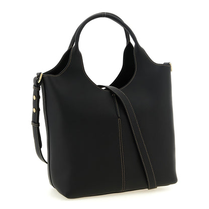 Tod's Black Calfskin Tote Bag