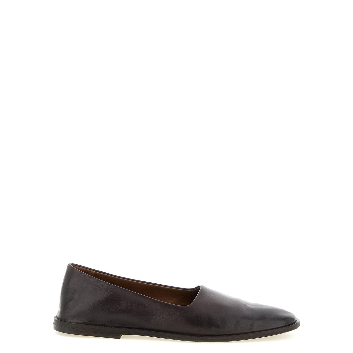 Marsell Brown Calfskin Ballet Flats