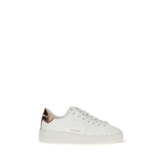 Golden Goose White Calf Leather Bos Taurus Low Top Sneakers