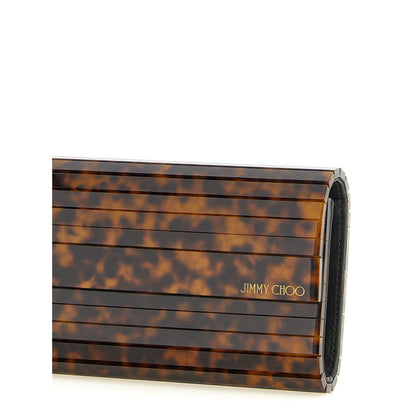 Jimmy Choo Beige Polyester Clutch Bag