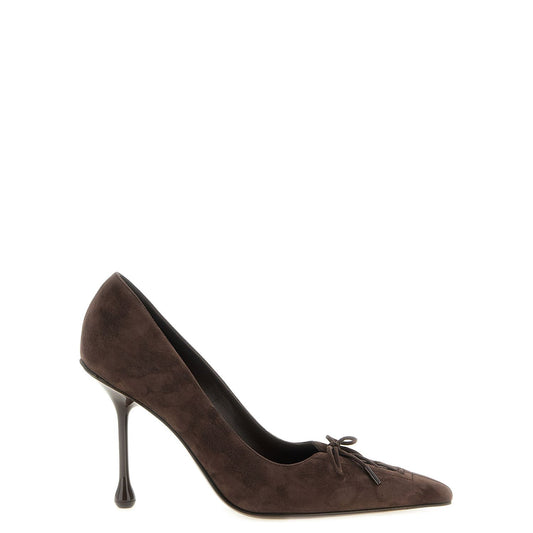 Jimmy Choo Brown Leather High Heel Pumps