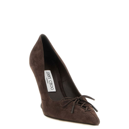 Jimmy Choo Brown Leather High Heel Pumps