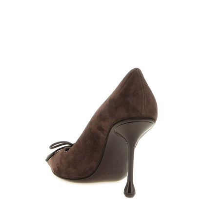 Jimmy Choo Brown Leather High Heel Pumps