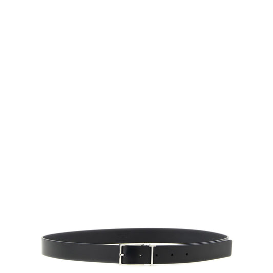 Tom Ford Black Calfskin Thin Belt