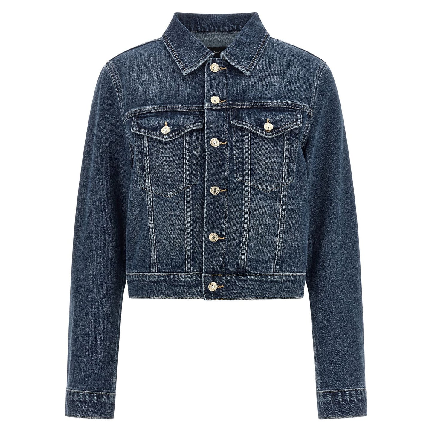 7 For All Mankind Blue Cotton Denim Jacket