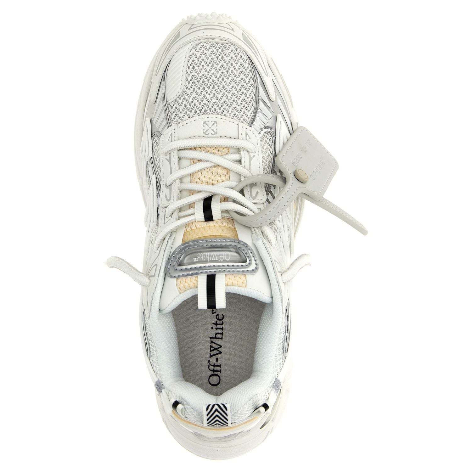 Off-White White Polyethylene Athletic Sneakers