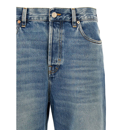 Gucci Blue Cotton Boyfriend Jeans