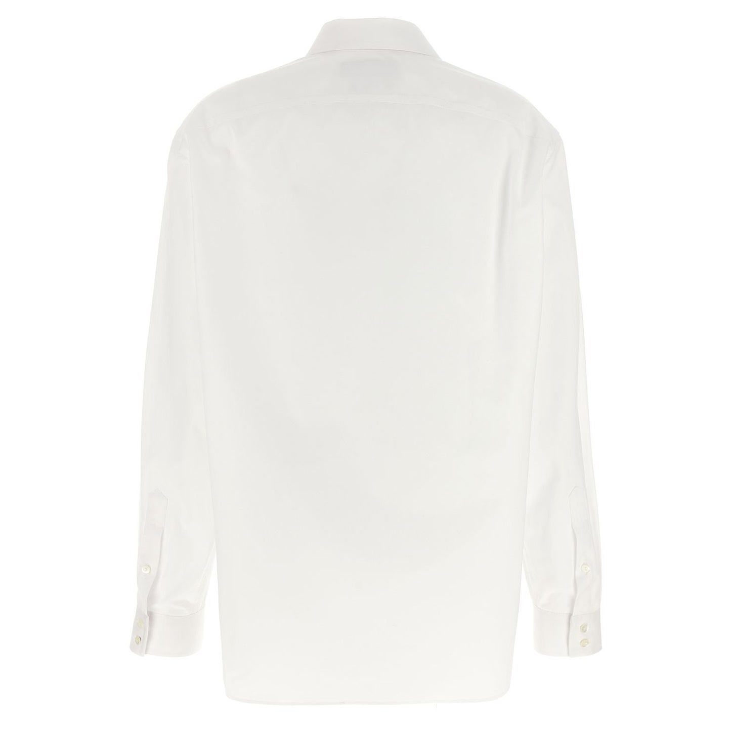 Gucci White Cotton Blouse