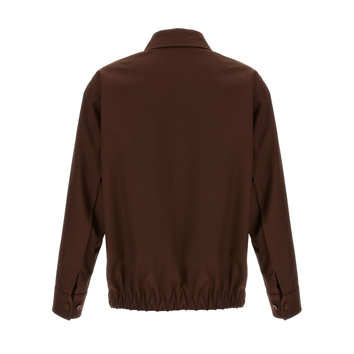 Gucci Brown Wool Full-Length Jacket