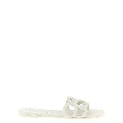 Gucci Gray Rubber Slides